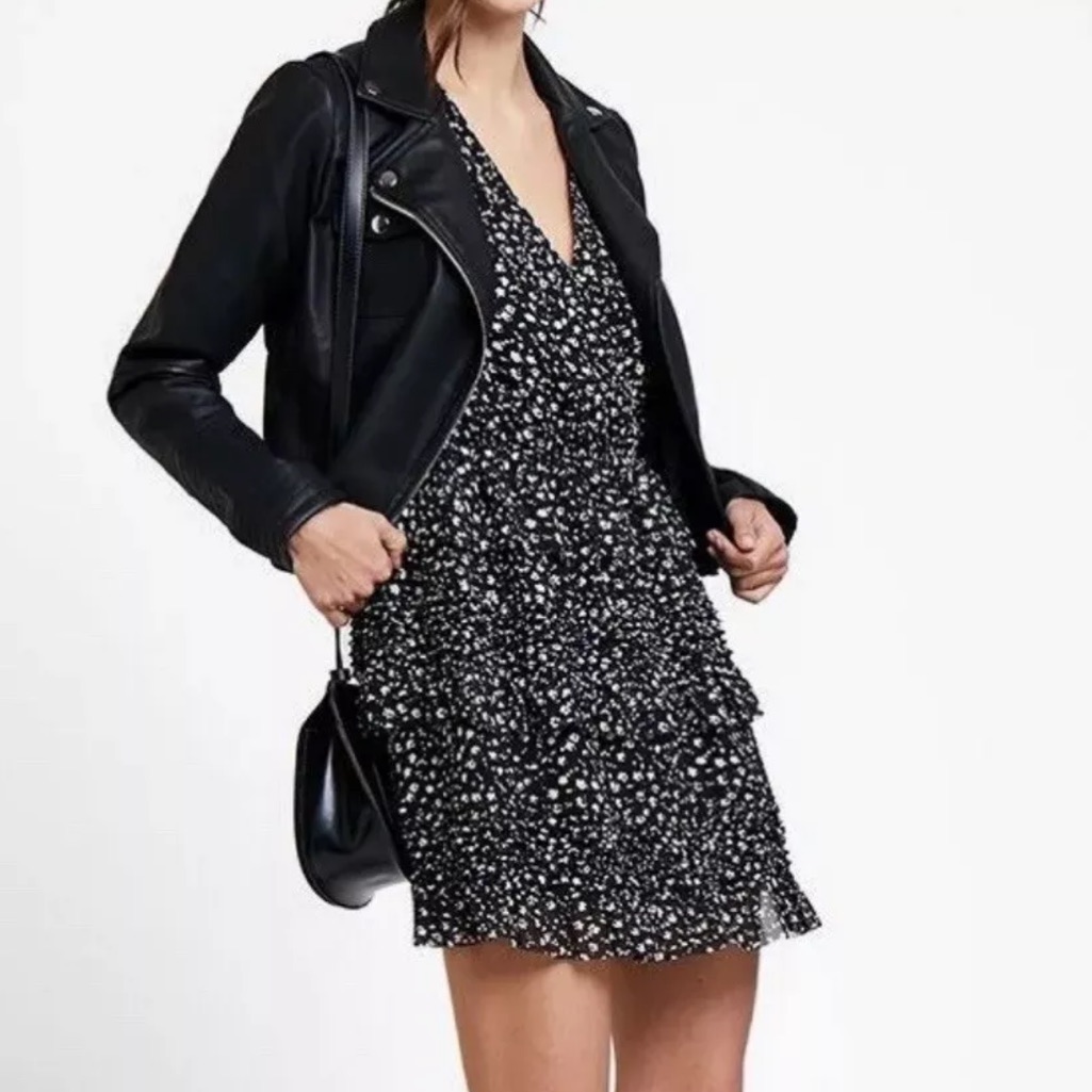 All Saints Ruffle Floral Dress